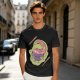 Olive Green T-Shirt With Surreal Monster Graphic Print