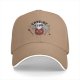 Black baseball cap with devil cat Campfire Club graphic