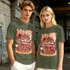 Anime Style Restaurant Scene Graphic T-Shirt Artwork
