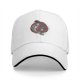 Black Baseball Cap With Yin Yang Koi Fish Red Circle Artwork