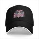 Black baseball cap with Hellfire Club The Freak graphic print