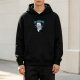 Black hoodie with playful ghost graphic and 'BOOTYFUL' text