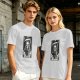 Olive T-shirt with The Death Tarot Card Grim Reaper Graphic