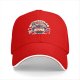 Black Baseball Cap with Muscular Cat Gym Graphic Print