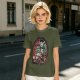 Halloween Monster Characters Driving Vintage Car Graphic T-Shirt
