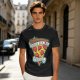 Olive T-Shirt With Pizza Slice 'Trapped In A Love Triangle' Print