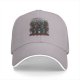 Black Baseball Cap With Ugly Christmas Style Fantasy Character Print