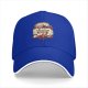 Black baseball cap with 'I was not built for anything before coffee' print