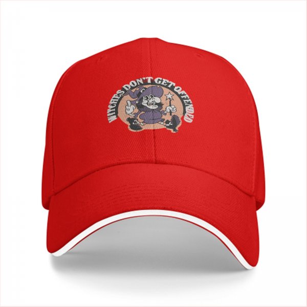 Witches Don't Get Offended Graphic Black Baseball Cap