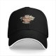 Black Baseball Cap With Maneki-neko In Teacup Graphic
