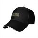 Black baseball cap with humorous 'some things are better left alone' text