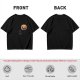 Olive Green T-Shirt with Halloween Jack-o'-Lantern and Skull Print