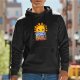 Good Morning World Sarcastic Sunshine Black Hoodie
