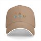 Black Baseball Cap With Cat Earth Fire Graphic Design