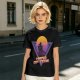 Olive green retro sunset graphic t-shirt with Hero of Time print