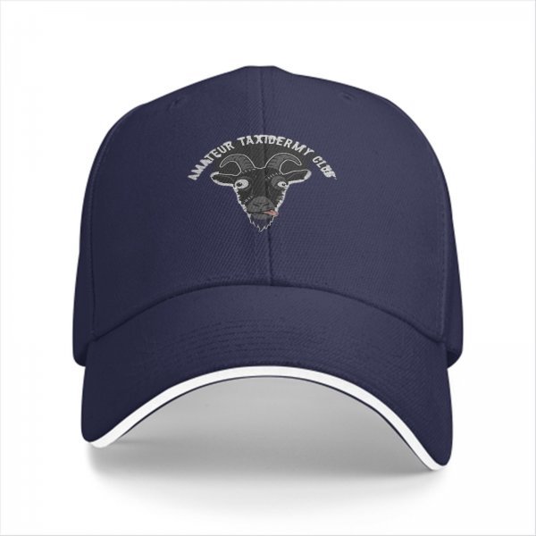 Amateur Taxidermy Club Goat Head Graphic Baseball Cap