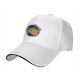 Black Baseball Cap With Space Pizza Slice Graphic Design