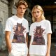 Olive T-Shirt With A Bear Holding A Campfire Mug Design