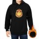 Black Hoodie With Cute Chocobo Crest Graphic