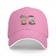 Black Baseball Cap With Cute Cat Sushi Artwork