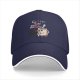 Coffee is my psychotherapist black baseball cap with cartoon print