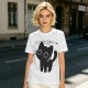 Olive T-Shirt With Sorry I Can't Black Cat Graphic Print