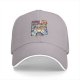 Black Baseball Cap With Ramen Monster Anime Graphic Print