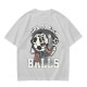 Olive Soccer Graphic T-Shirt with 'Born To Kick Balls' Print