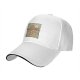 Black Baseball Cap With Retro Desert Pyramid Landscape Print