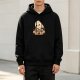 Black hoodie with cute ghost asking 'Wanna Be My Valentine?'