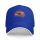 Black baseball cap with cute sushi cat graphic print