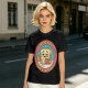 Olive T-Shirt with Sad Toast Holding Coffee and Phone Mental Bake Down Print