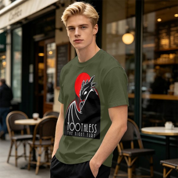 Toothless The Night Fury Dragon Graphic T-Shirt