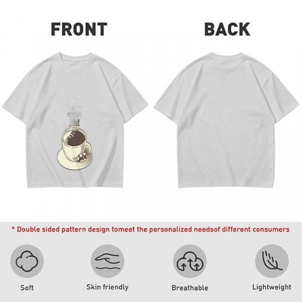 Olive T-Shirt With Hot Cocoa Cup And Marshmallows Graphic Print