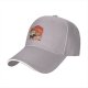 Black Baseball Cap With Ramen Skull Graphic Print