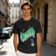 Olive Green Graphic T-Shirt with Wizomania Wizard Print