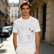 Olive T-Shirt With Cute Running Ghost Dinosaur Graphic Print