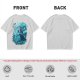 Olive Green T-Shirt With Mystical Ancient Tree Face Print