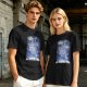 Olive T-Shirt With Constellation Totoro Starry Night Print