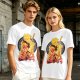 Final Fantasy VII Inspired Graphic T-Shirt with Character and Sword Art