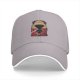 Black Baseball Cap With One Piece Luffy Silhouette Print