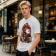 Olive T-Shirt Featuring Snoopy as a Fantasy Warrior with Woodstock