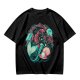 Olive T-Shirt With Mermaid And Seashell Graphic Print