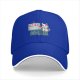 Black baseball cap with cat painting art design