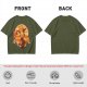 One Piece Portgas D. Ace Graphic Olive T-Shirt
