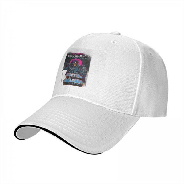 Black baseball cap with Skeletor 'Until We Meet Again' graphic