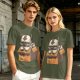 Olive t-shirt with Appa in a box that says Adopt me I'm Lost