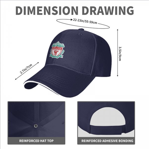 Black baseball cap with Midgar football club crest print