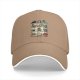 Black Baseball Cap With Halloween Themed Cat Character Print
