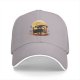 Black Baseball Cap With Dragon And Full Moon Silhouette Art